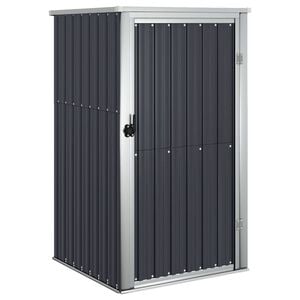 vidaXL Cobertizo de herramientas jard&iacute;n acero galvanizado 88x89x161 cm