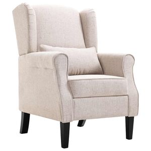 vidaXL Sill&oacute;n de tela beige