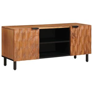 vidaXL Mueble de TV Acabado de Acacia Marr&oacute;n 105 x 33 x 46 cm