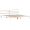 vidaXL Cama sin colch&oacute;n madera maciza de pino blanca 180x200 cm