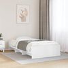 vidaXL Estructura de cama madera de ingeniería blanca 75x190 cm
