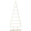 vidaXL &Aacute;rbol de Navidad de metal Dorado 150 cm
