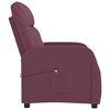 vidaXL Sill&oacute;n reclinable el&eacute;ctrico tela color morado