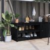 vidaXL Mueble de cocina exterior MEPPEL madera maciza pino negro 106x55x64 cm