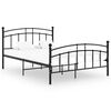 vidaXL Estructura de cama sin colch&oacute;n metal negro 200x200 cm