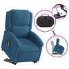 vidaXL Sillón reclinable de masaje eléctrico elevable terciopelo azul