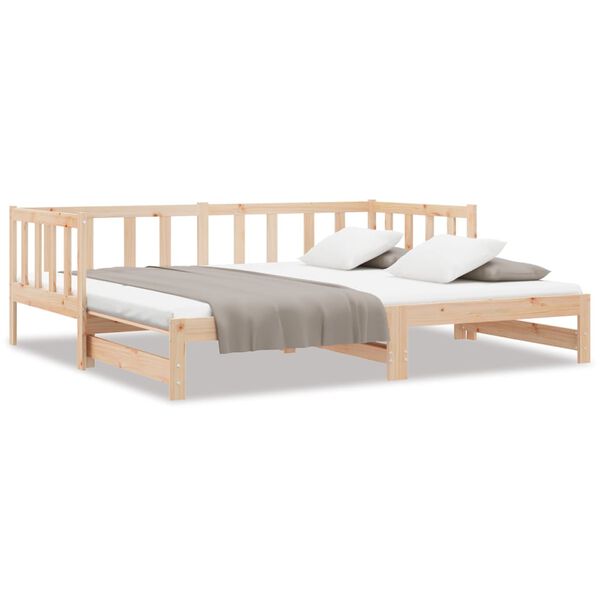 vidaXL Sof&aacute; cama nido madera maciza de pino 90x200 cm