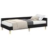 vidaXL Estructura de Cama Esquina con Colch&oacute;n Otro 2 uds. Verde tela