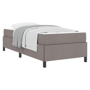 vidaXL Cama tipo Box Spring Taup&eacute; 80 x 200 cm tela