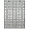 vidaXL Tableros de clavijas para pared 3 unidades acero 40x58 cm
