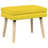vidaXL Banco de Doble Capa Amarillo Claro 60 x 40 x 46 cm Tela
