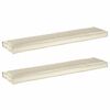 vidaXL Juego de Cojines para Palets 2 uds. Tela Oxford Crema