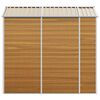 vidaXL Caseta de jardín marrón claro 191x215x198 cm acero galvanizado