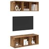 vidaXL Conjunto de mueble de TV 2 pcs Madera Vieja 37 x 37 x 107 cm