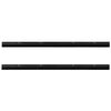 vidaXL Sellos de cepillo de puerta atornillables 2 pcs Negro 100 cm