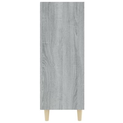vidaXL Aparador de madera contrachapada gris Sonoma 69,5x32,5x90 cm