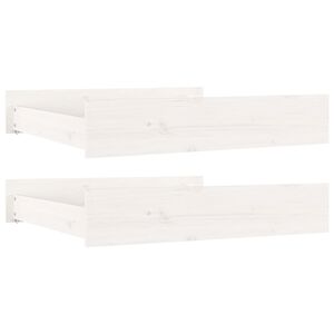 vidaXL Cajones de cama 2 unidades madera maciza de pino blanco