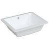vidaXL Lavabo de ba&ntilde;o rectangular cer&aacute;mica blanco 50x40,5x18,5 cm