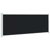 vidaXL Toldo lateral retr&aacute;ctil de jard&iacute;n negro 180x500 cm