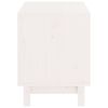 vidaXL Caseta para perros madera maciza de pino blanco 50x40x52 cm