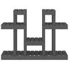 vidaXL Soporte para plantas madera maciza pino gris 104,5x25x77,5 cm