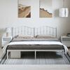 vidaXL Estructura cama sin colchón con cabecero metal blanco 193x203cm