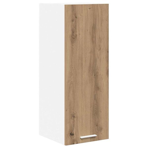 vidaXL Mueble colgante con puerta Roble Artesano y 30 x 31 x 80 cm