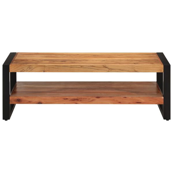 vidaXL Mesa de centro madera maciza acacia 120x55x40 cm