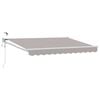 vidaXL Toldo Retr&aacute;ctil El&eacute;ctrico Gris Claro 3,5 x 2,5 m