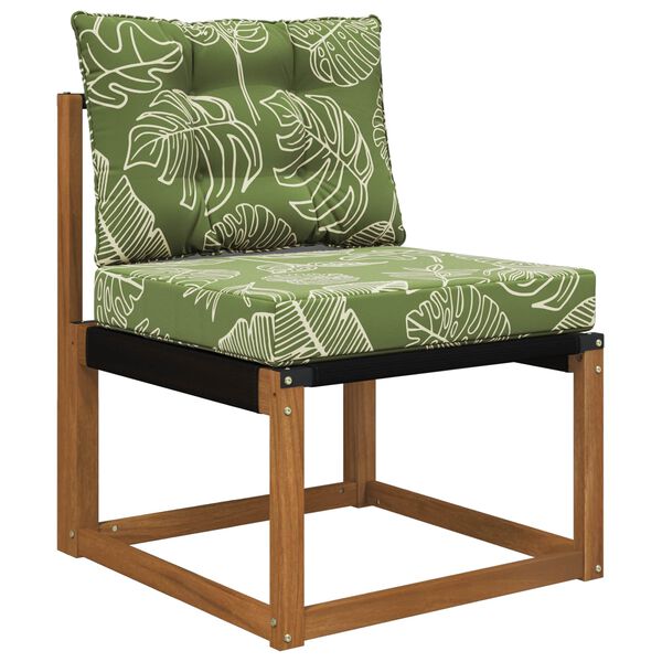 vidaXL Coj&iacute;n para sof&aacute; de exterior 2 pcs Dise&ntilde;o de Hojas Poli&eacute;ster