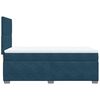 vidaXL Cama box spring con colch&oacute;n terciopelo azul oscuro 80x200 cm