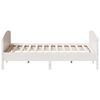 vidaXL Estructura de cama sin colchón madera maciza blanca 200x200 cm