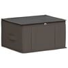 vidaXL Caja de almacenamiento con ventana superior transparente Gris