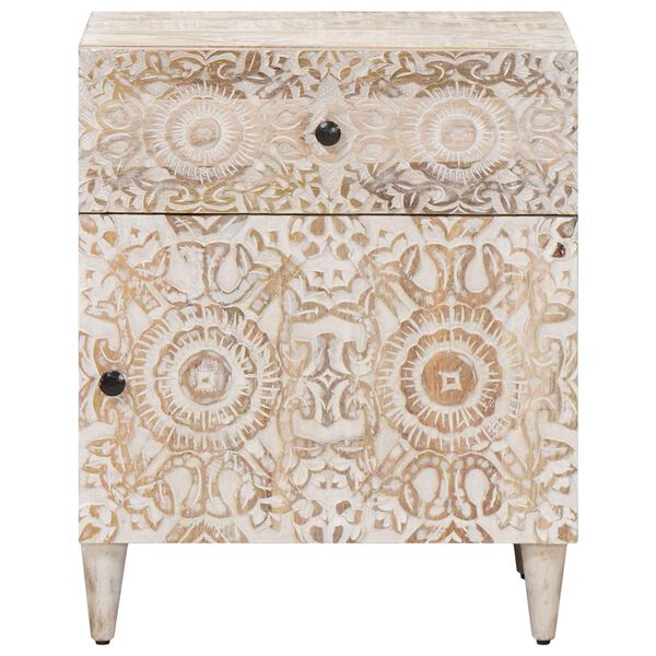 vidaXL Mueble cama con caj&oacute;n 50 x 33 x 60 cm Madera de mango maciza