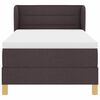 vidaXL Cama tipo Box Spring Marr&oacute;n Oscuro 100 x 200 cm tela