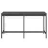 vidaXL Mesa de jardín madera maciza de pino gris 203,5x90x110 cm
