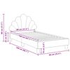 vidaXL Cama para ni&ntilde;os con cabecero Rosa 80 x 160 cm Terciopelo