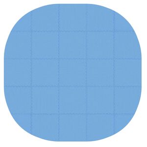 vidaXL Tapete para piscina 25 uds. &Oslash; 292 cm Redondo Espuma EVA Azul