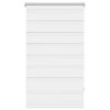 vidaXL Estor cebra 70,9x120 cm Tejido Ancho 66,7 cm Blanco