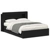 vidaXL Estructura de cama con almacenamiento Negro 160 x 200 cm