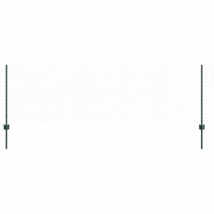 vidaXL Valla hexagonal con poste 50 x 0,8 m Acero recubierto de PVC