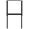 vidaXL Estructura de banco de trabajo 2 uds metal 55x(69-95,5)cm negro