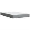vidaXL Cama box spring con colch&oacute;n tela gris claro 120x190 cm