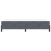 vidaXL Cama tipo Box Spring con colch&oacute;n Gris oscuro 90 x 220 cm tela