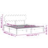 vidaXL Estructura cama de matrimonio con cabecero madera maciza blanco