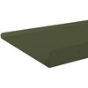 vidaXL Estante flotante 4 pcs Verde Oliva 40 x 18 x 2,5 cm Acero