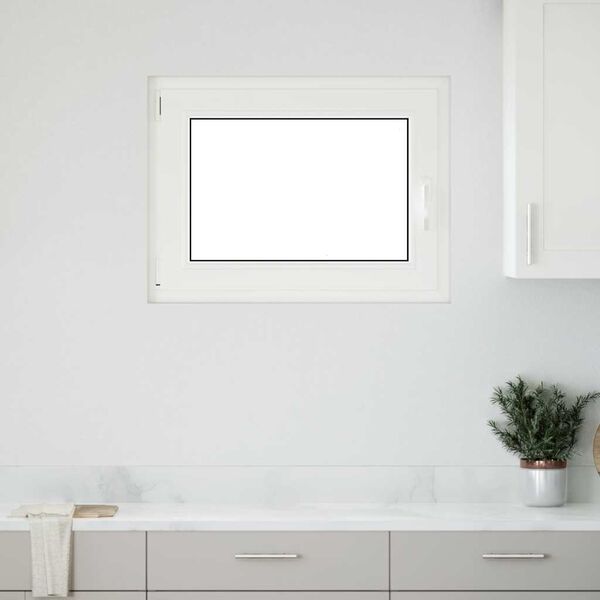 vidaXL Ventana de s&oacute;tano "RISOR" 80x50 cm oscilobatiente DIN izquierda antracita