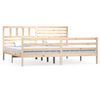 vidaXL Estructura de cama de madera maciza super king 180x200 cm