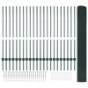 vidaXL Valla con Poste Verde 1,2 x 50 m Acero y PVC