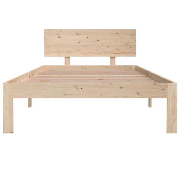 vidaXL Estructura de cama sin colchón madera maciza de pino 100x200 cm